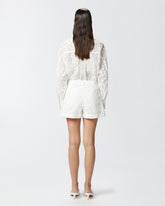 Shorts in cotone con tasche e zip -  | Pinko
