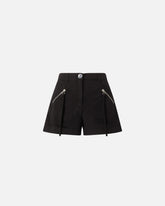 Shorts in cotone con tasche e zip -  | Pinko