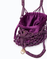 Small shoulder bag with micro rhinestones - Pink | Pinko