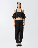 Top corto a palloncino con spalle scoperte -  | Pinko