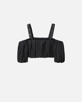 Top corto a palloncino con spalle scoperte -  | Pinko