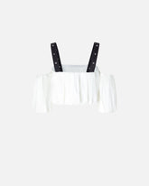 Top corto a palloncino con spalle scoperte -  | Pinko