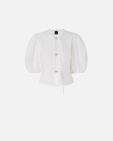 Blusa in cotone con fibbie in metallo -  | Pinko