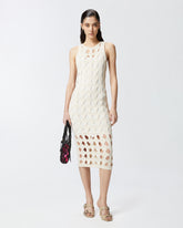 Abito midi in maglia traforata -  | Pinko