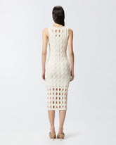 Abito midi in maglia traforata -  | Pinko