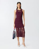 Abito midi in maglia traforata -  | Pinko