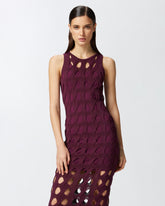 Abito midi in maglia traforata -  | Pinko