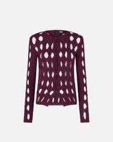 Cardigan corto in maglia traforata -  | Pinko