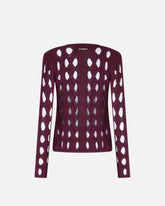 Cardigan corto in maglia traforata -  | Pinko