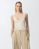 Top canottiera maglia traforata -  | Pinko