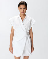 Abito corto a camicia con incrocio -  | Pinko