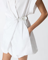 Abito corto a camicia con incrocio -  | Pinko