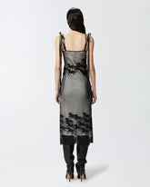 Abito midi trasparente con disegno cavalli Reimagine PINKO X Patrick McDowell -  | Pinko