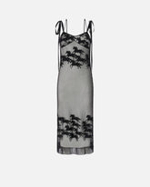 Abito midi trasparente con disegno cavalli Reimagine PINKO X Patrick McDowell -  | Pinko