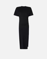 Abito lungo a t-shirt con spalle imbottite -  | Pinko
