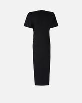 Abito lungo a t-shirt con spalle imbottite -  | Pinko
