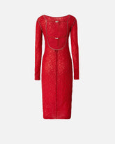 Vestito aderente in pizzo con schiena scoperta -  | Pinko