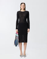 Vestito aderente in pizzo con schiena scoperta -  | Pinko