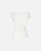 Maglia maniche corte aderente in pizzo -  | Pinko