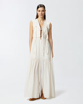 Abito lungo in cotone con gilet smanicato utility -  | Pinko