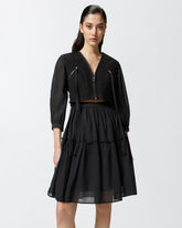 Mini abito effetto due pezzi con gonna morbida -  | Pinko