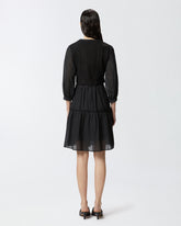 Mini abito effetto due pezzi con gonna morbida -  | Pinko