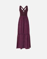 Vestito lungo smanicato in cotone con scollo -  | Pinko