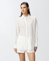Camicia in voile misto seta trasparente stampata -  | Pinko