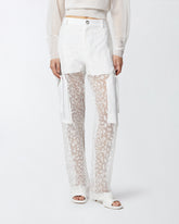 Pantaloni lunghi trasparenti stampati -  | Pinko