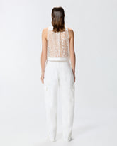 Gilet multitasche in leggera organza stampata -  | Pinko