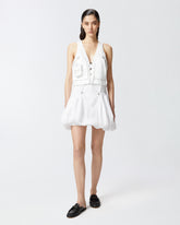 Mini abito con gonna a palloncino e gilet -  | Pinko