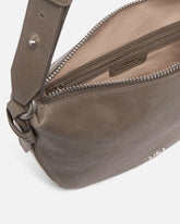 Borsa a spalla hobo piccola in pelle con logo Love Birds -  | Pinko