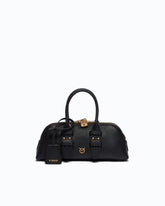 Escape Bag Horizontal small handbag in full-grain leather - Black | Pinko