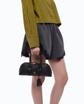 Petit sac à main Escape Bag Horizontal en cuir pleine fleur - Noir | Pinko
