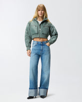 Bomber corto in raso tecnico -  | Pinko