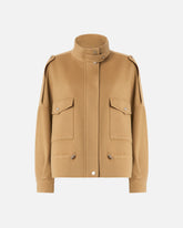 Caban in panno double con collo alto -  | Pinko