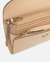 Cartera de piel con logotipo de letras PINKO y bandolera -  | Pinko