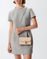 Cartera de piel con logotipo de letras PINKO y bandolera -  | Pinko