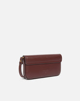 Borsa a spalla media Saddle Flat in pelle -  | Pinko