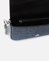 Borsa a spalla Baby Love Bag Slouchy in pelle full strass -  | Pinko