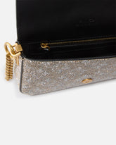 Bolso de hombro Baby Love Bag Slouchy de piel con pedrería -  | Pinko