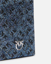 Custodia smartphone a tracolla in pelle full strass -  | Pinko