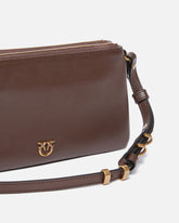 Borsa a tracolla Mini Double Bag piccola in pelle con tracolla -  | Pinko