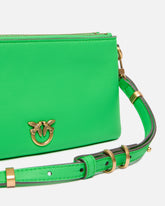 Borsa a tracolla Mini Double Bag piccola in pelle con tracolla -  | Pinko