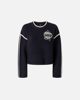 Maglione girocollo con ricami gioiello -  | Pinko