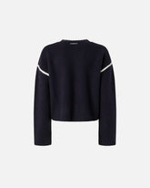 Maglione girocollo con ricami gioiello -  | Pinko