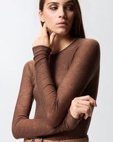 Maglia girocollo con paillettes -  | Pinko