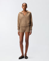 Maglia con scollo a V e paillettes -  | Pinko