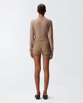 Maglia con scollo a V e paillettes -  | Pinko