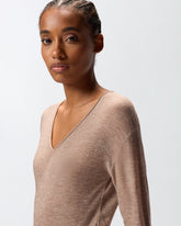 Maglia con scollo a V e paillettes -  | Pinko